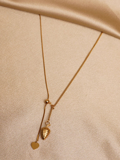Golden Berry Drop Necklace