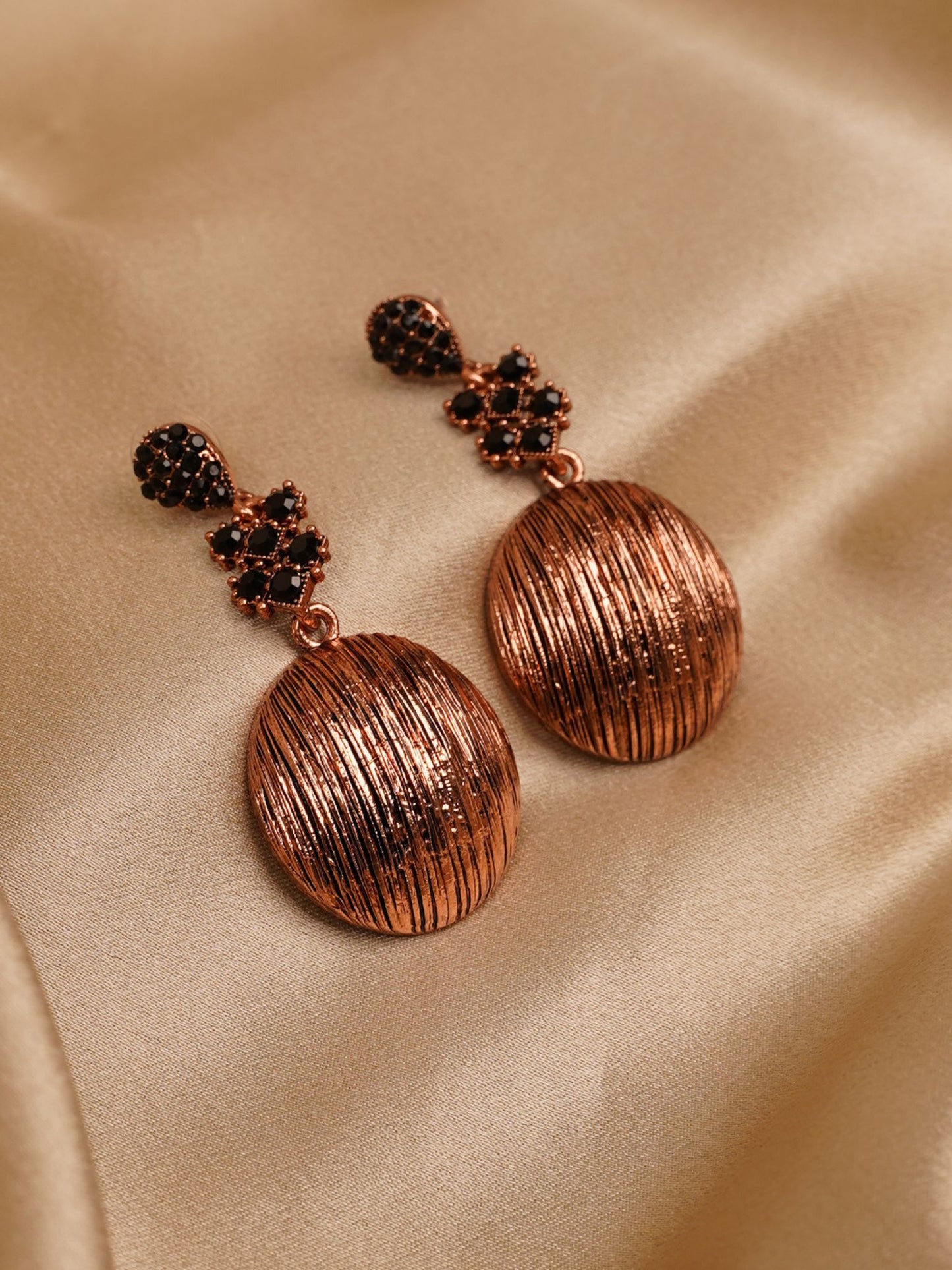Noir Orb Statement Earrings