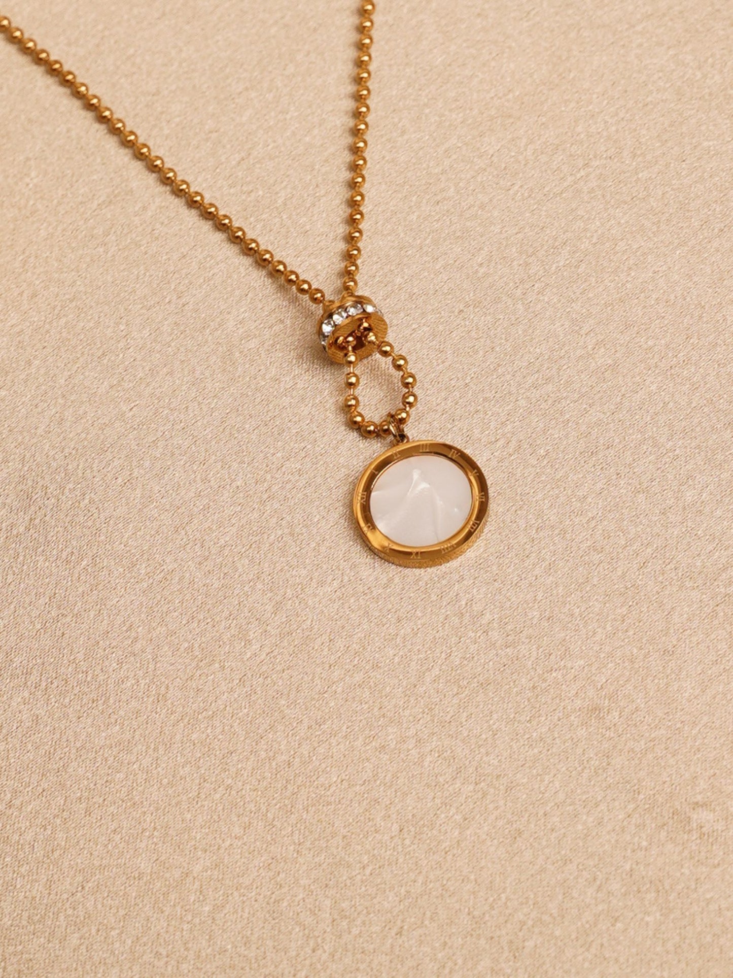 Aurora Circle Drop Necklace