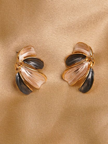 Midnight Petal Statement Earrings
