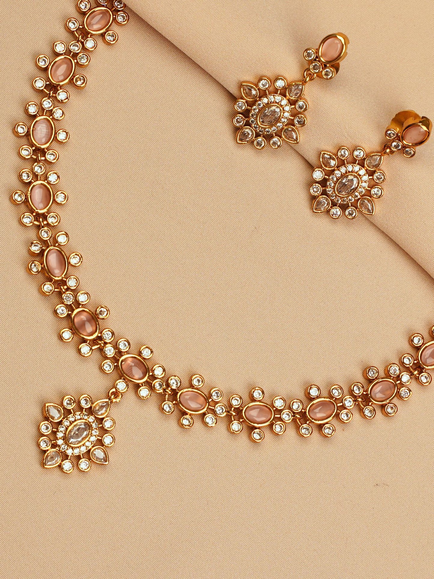 Champagne Radiance Necklace Set