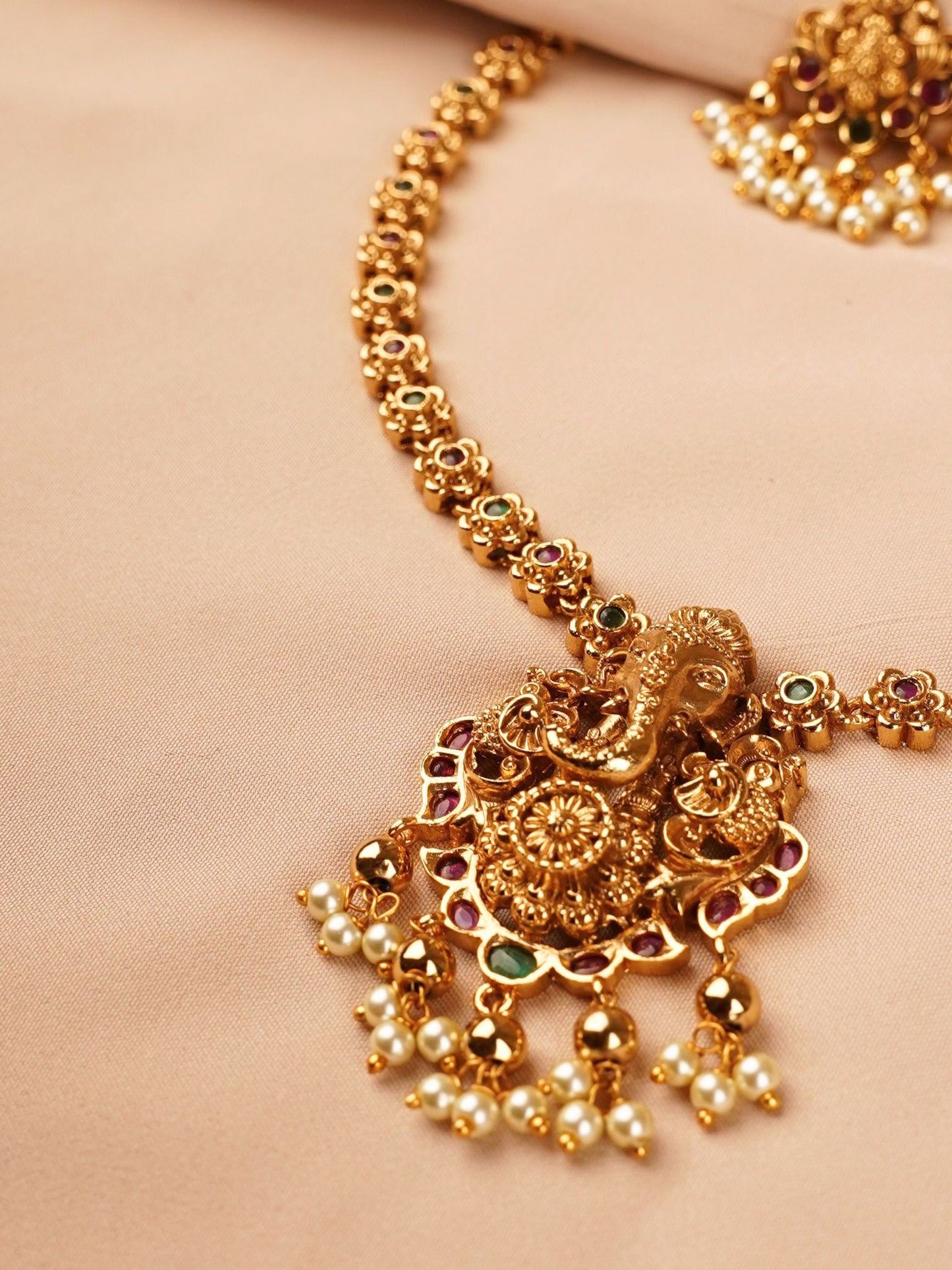 Lakshmi Temple Necklace Set