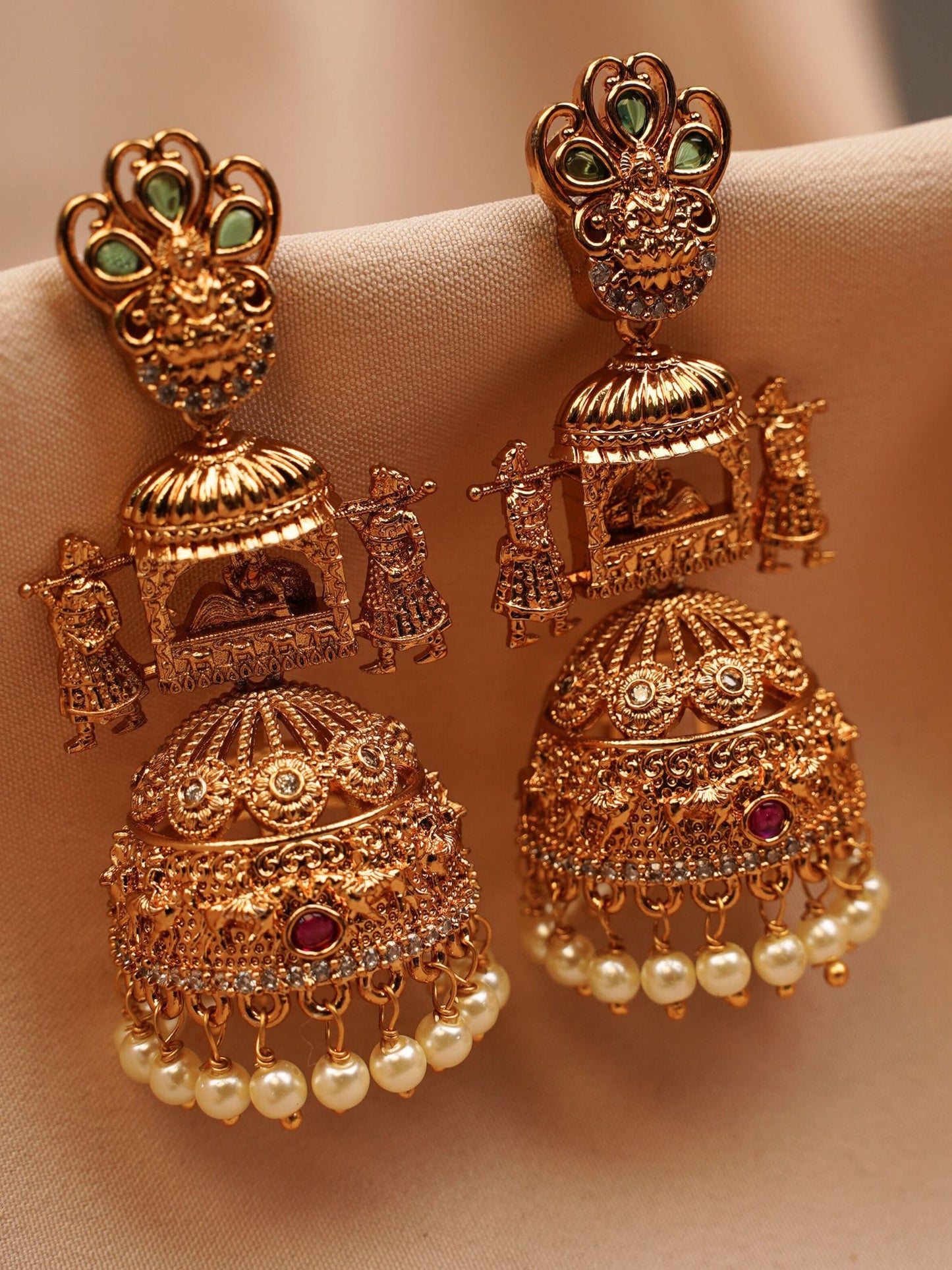 Temple Heritage Palki Jhumkas
