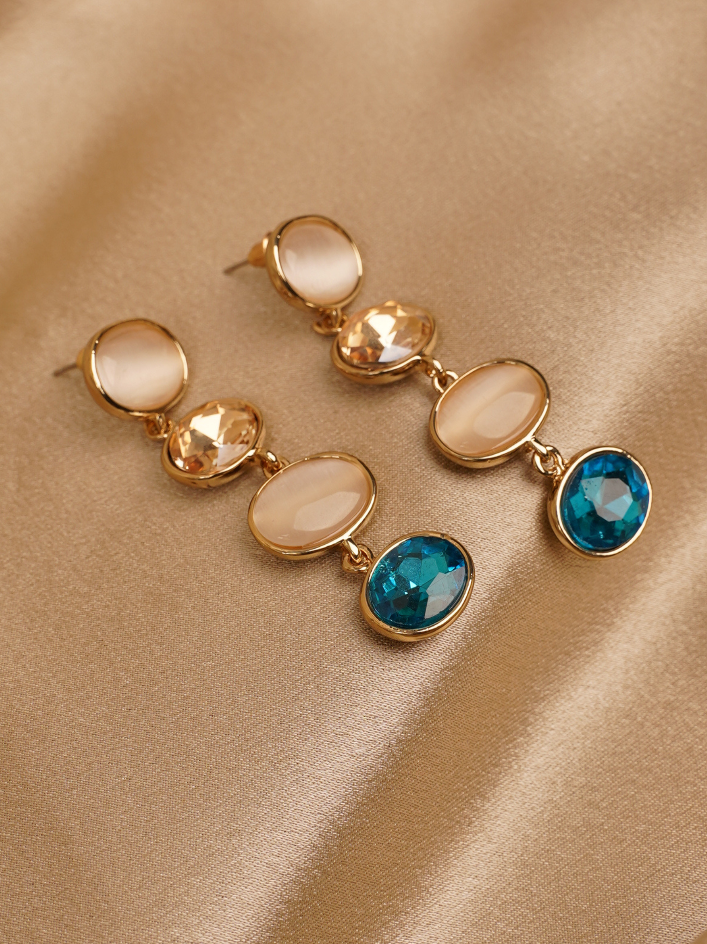 Ocean Luxe Multi-Stone Drop Earrings