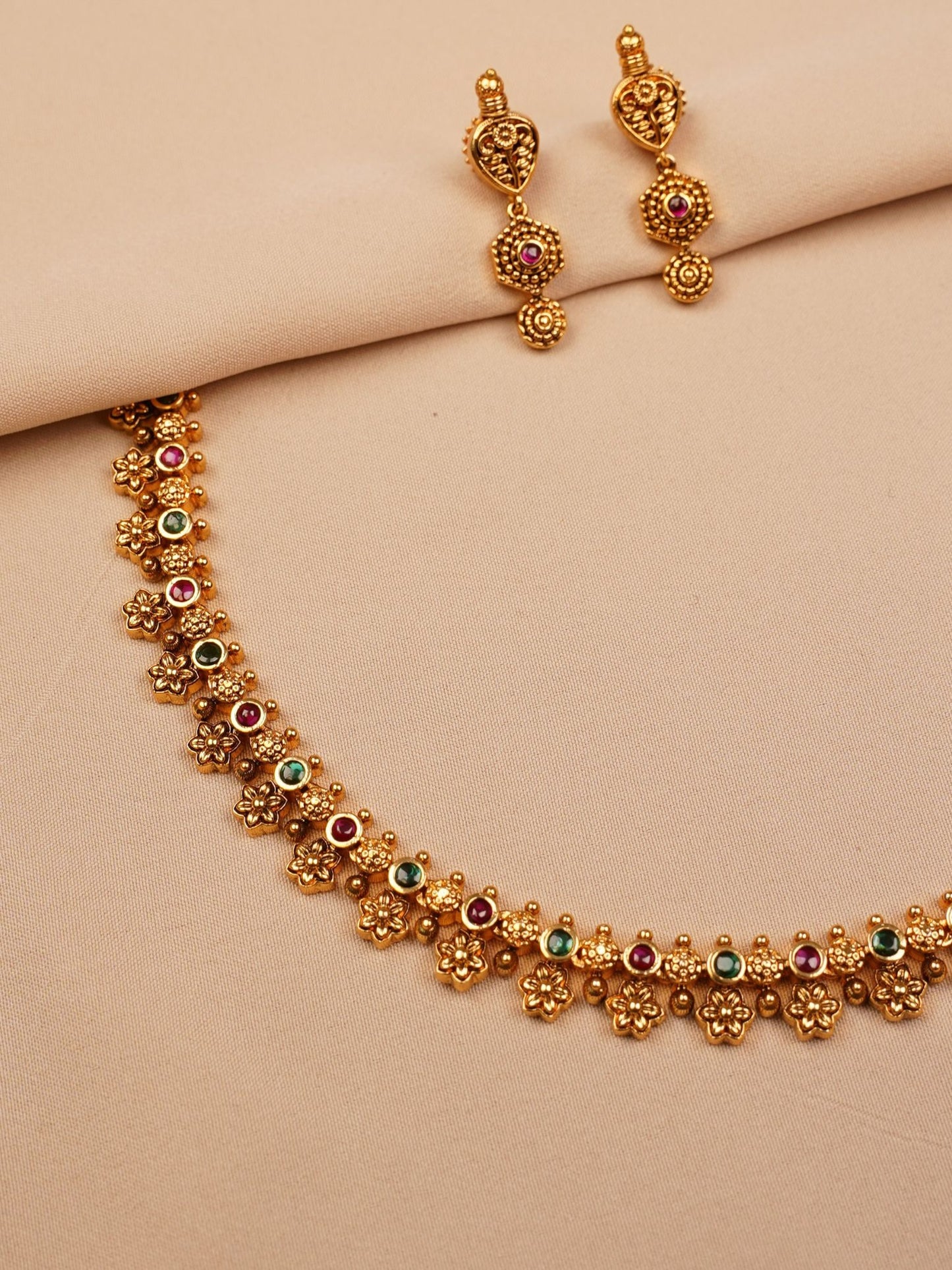 Temple Blossom Necklace Set