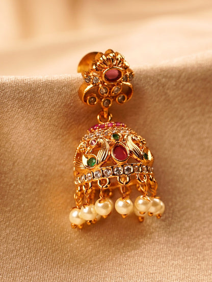 Ruby Heritage Temple Jhumka