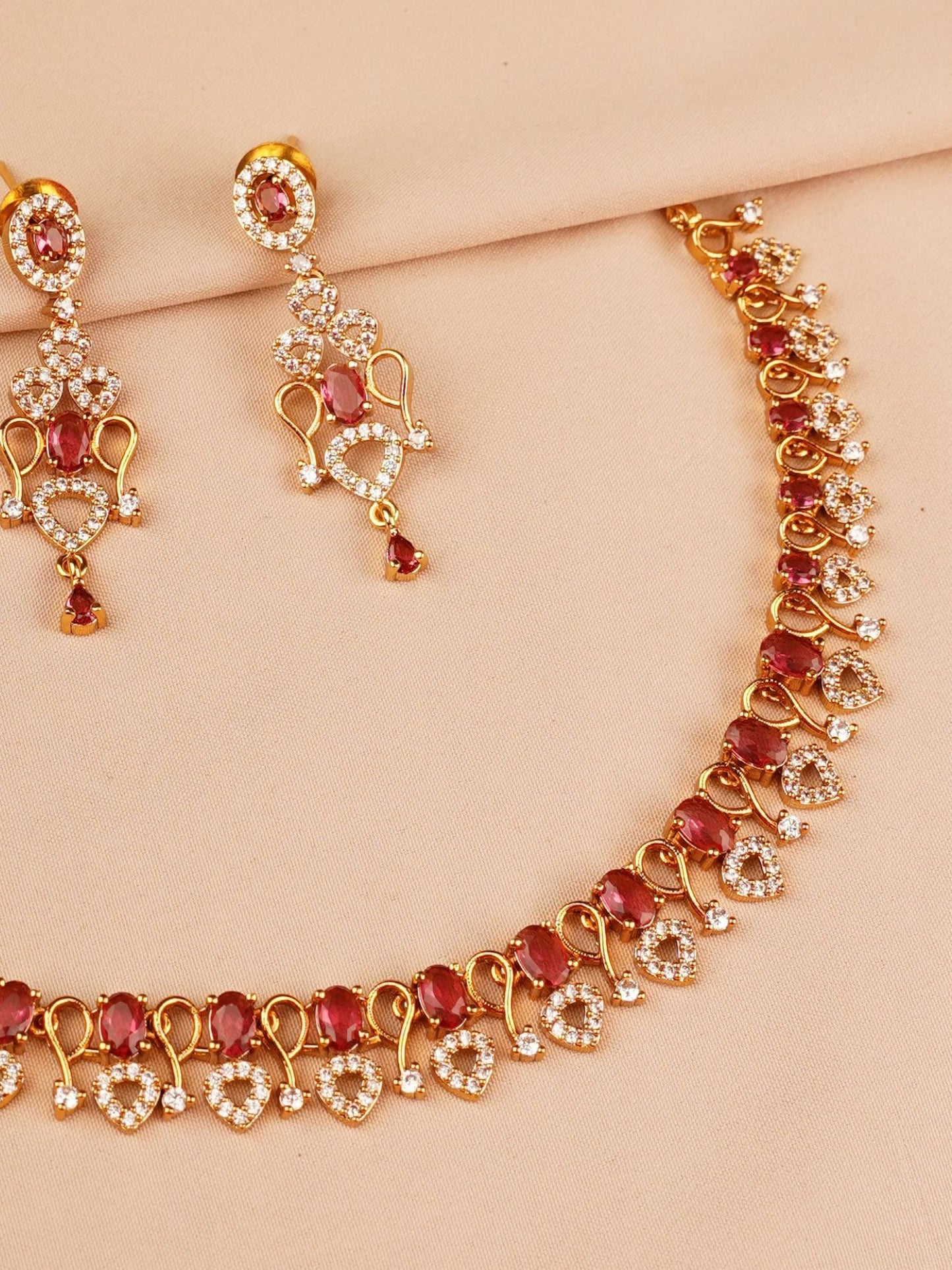 Ruhani Ruby Necklace Set