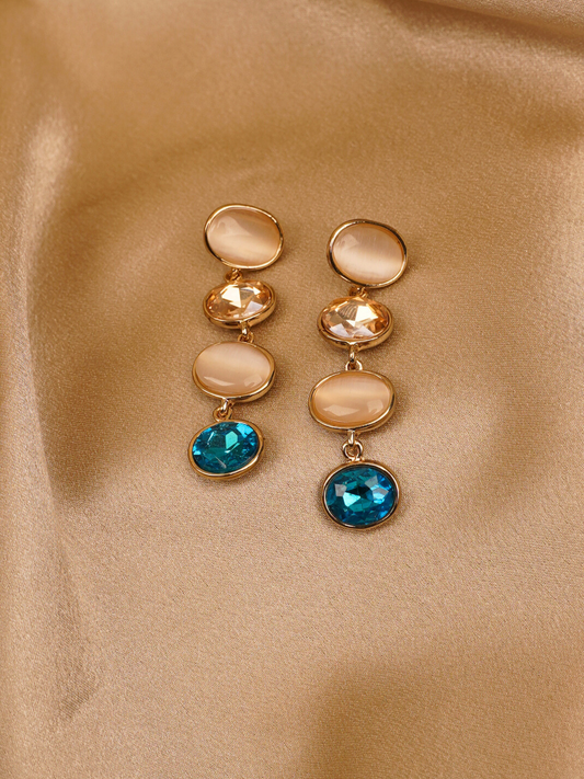 Ocean Luxe Multi-Stone Drop Earrings