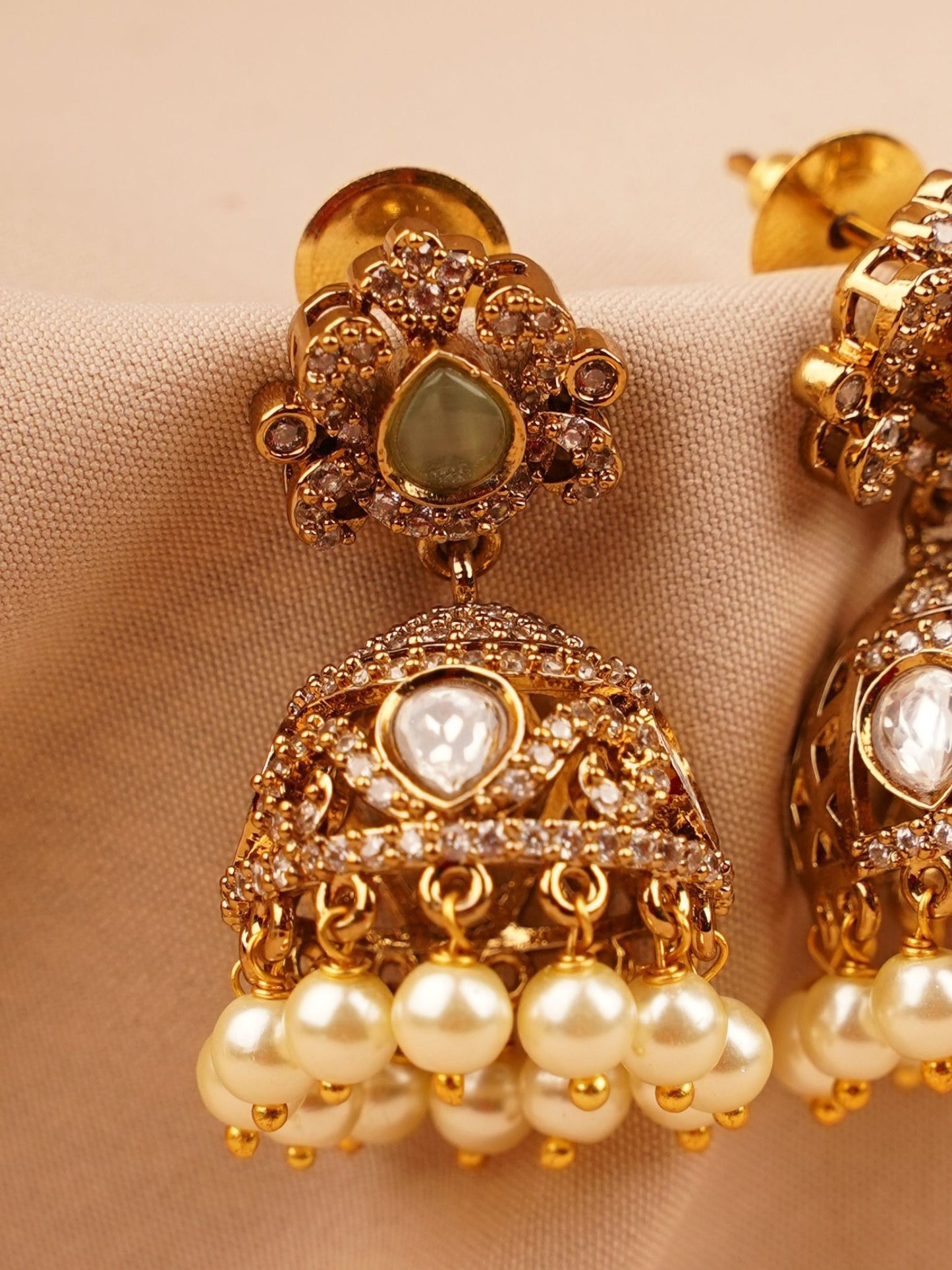 Keshavi Pearl Jhumkas