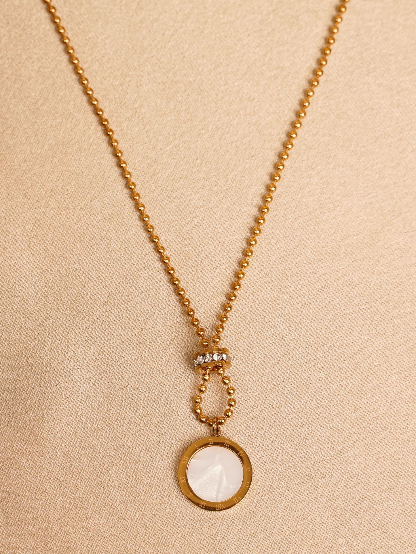Aurora Circle Drop Necklace