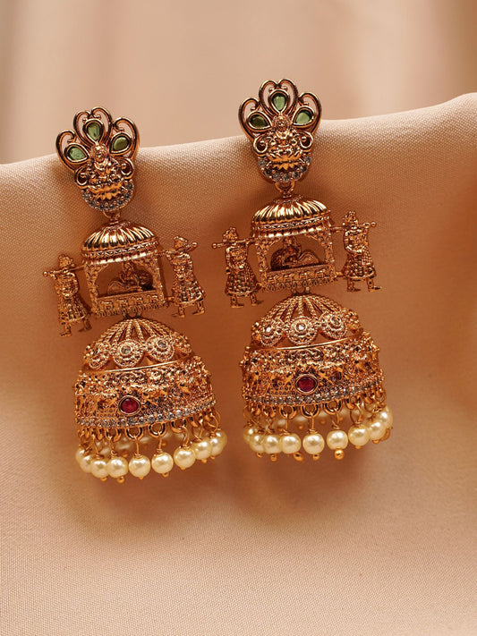 Temple Heritage Palki Jhumkas