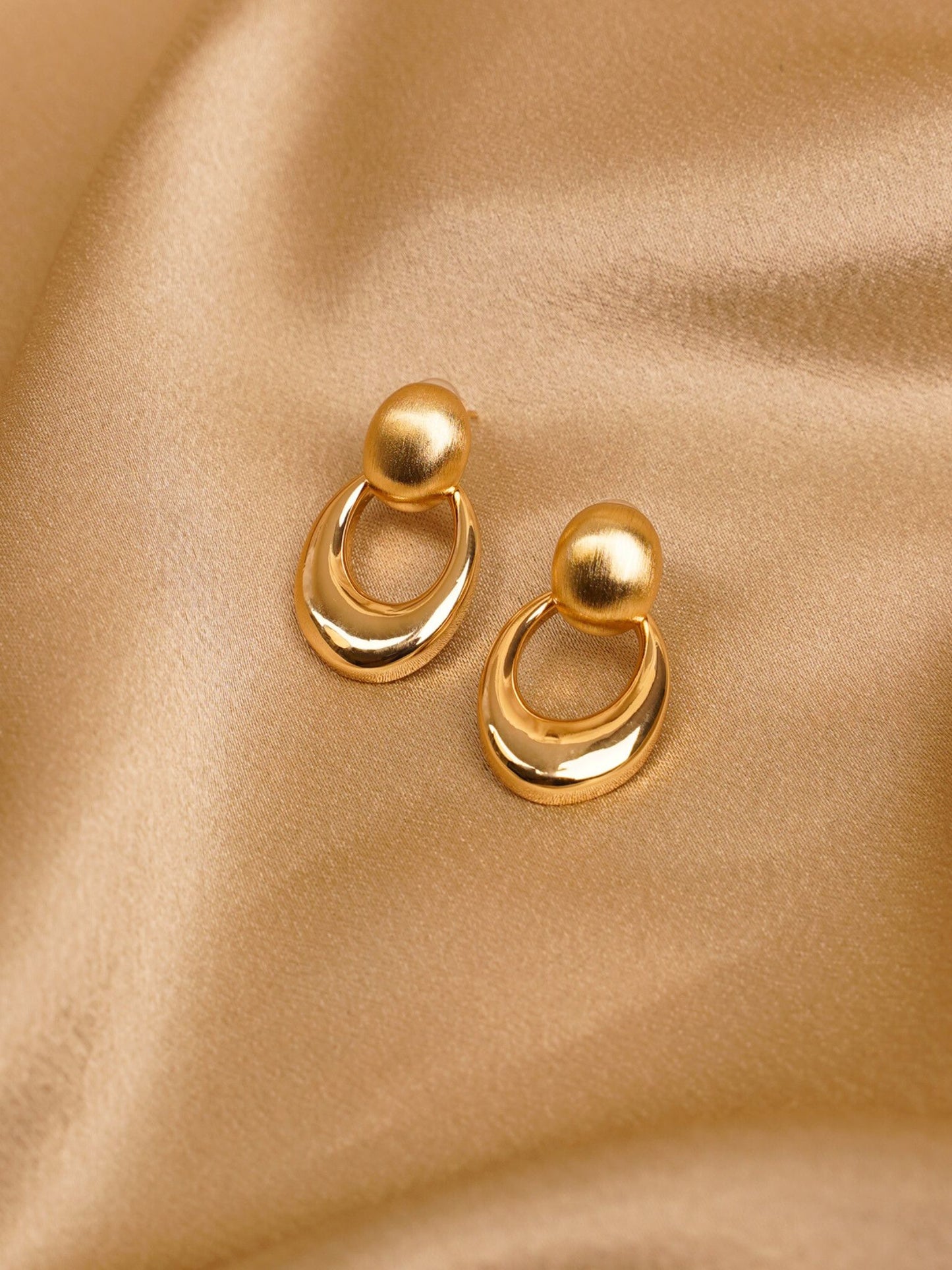Luna Gold Drop Earrings