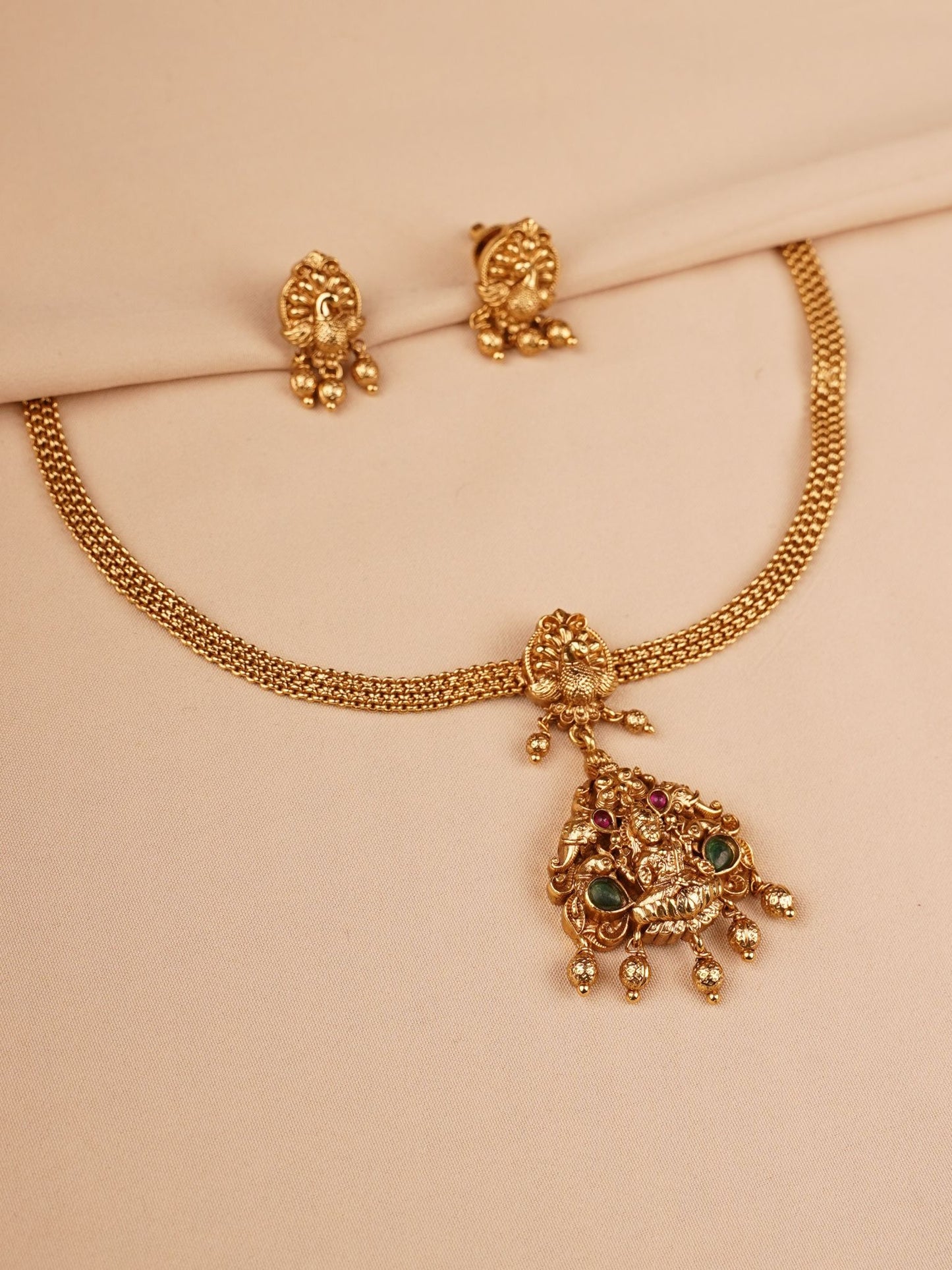 Lakshmi Temple Necklace Set