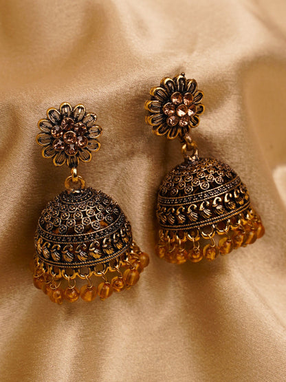 Amber Royale Jhumka Earrings