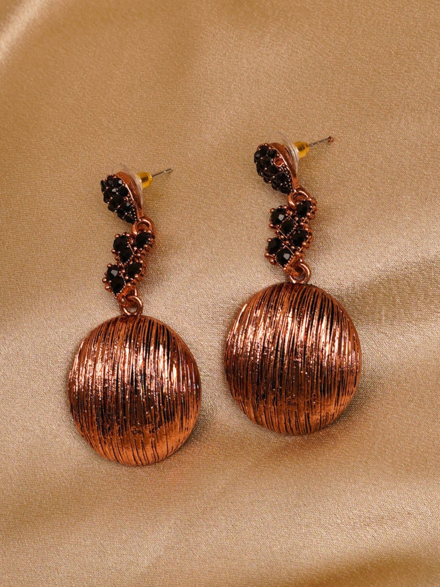 Noir Orb Statement Earrings