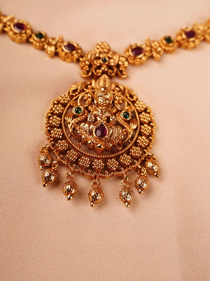 Lakshmi Temple Necklace Set