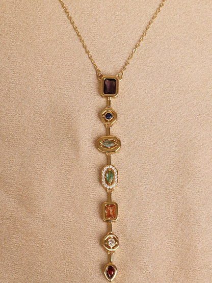 Regal Cascade Multi-Stone Necklace