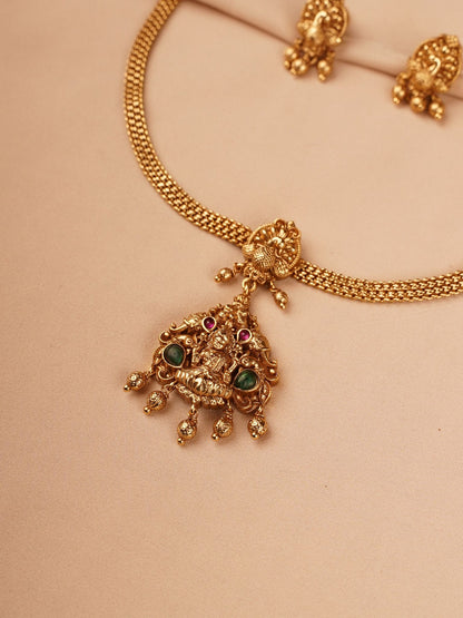Lakshmi Temple Necklace Set