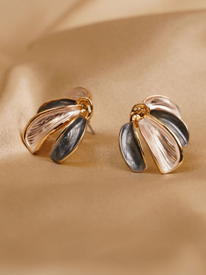 Midnight Petal Statement Earrings