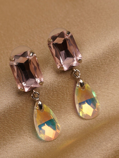 Blush Prism Drop Earrings