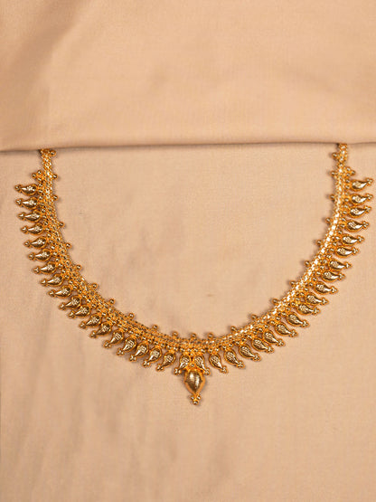 Antique Gold Paisley Choker Necklace