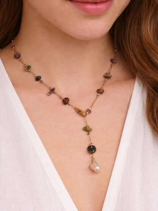 Earthstone Drop Necklace