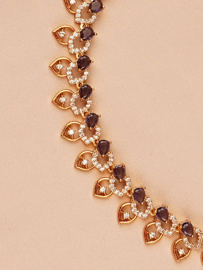 Smoky Pearl Heart Necklace Set