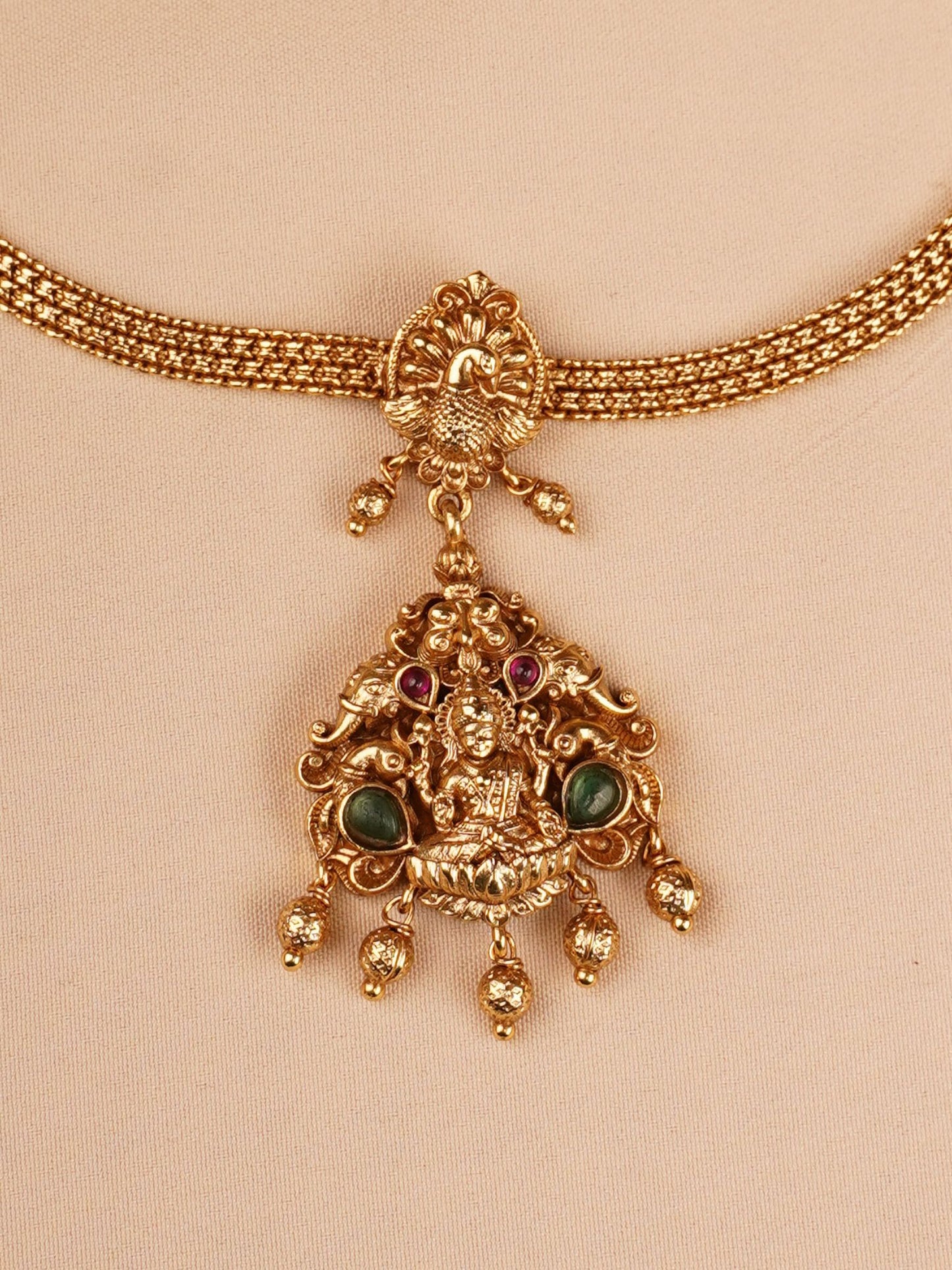 Lakshmi Temple Necklace Set