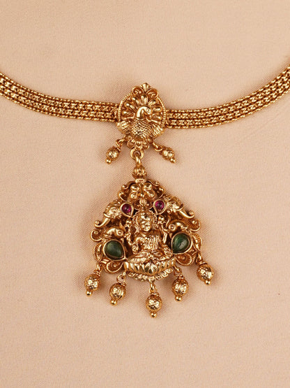 Lakshmi Temple Necklace Set