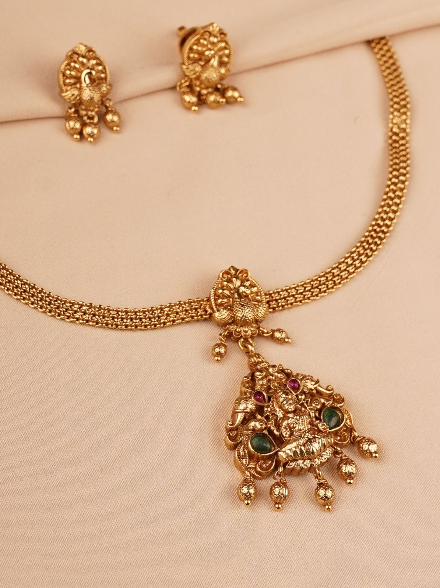 Lakshmi Temple Necklace Set
