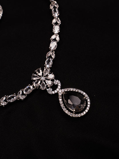 Midnight Spark Teardrop Necklace Set