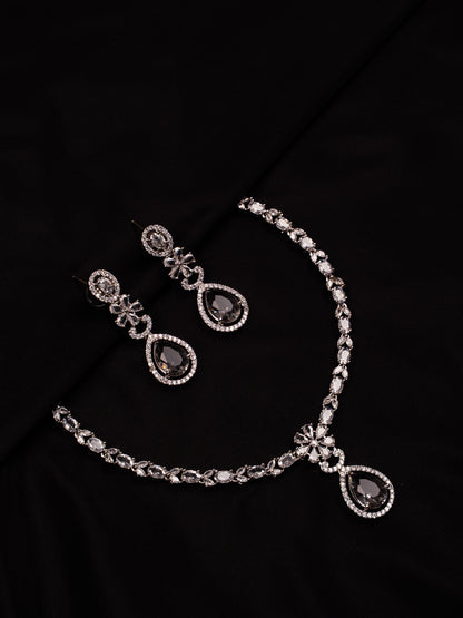 Midnight Spark Teardrop Necklace Set