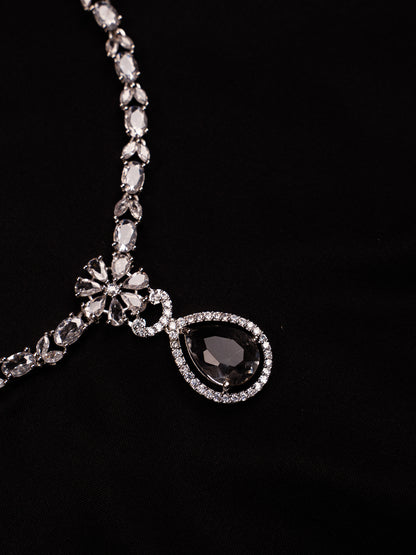 Midnight Spark Teardrop Necklace Set