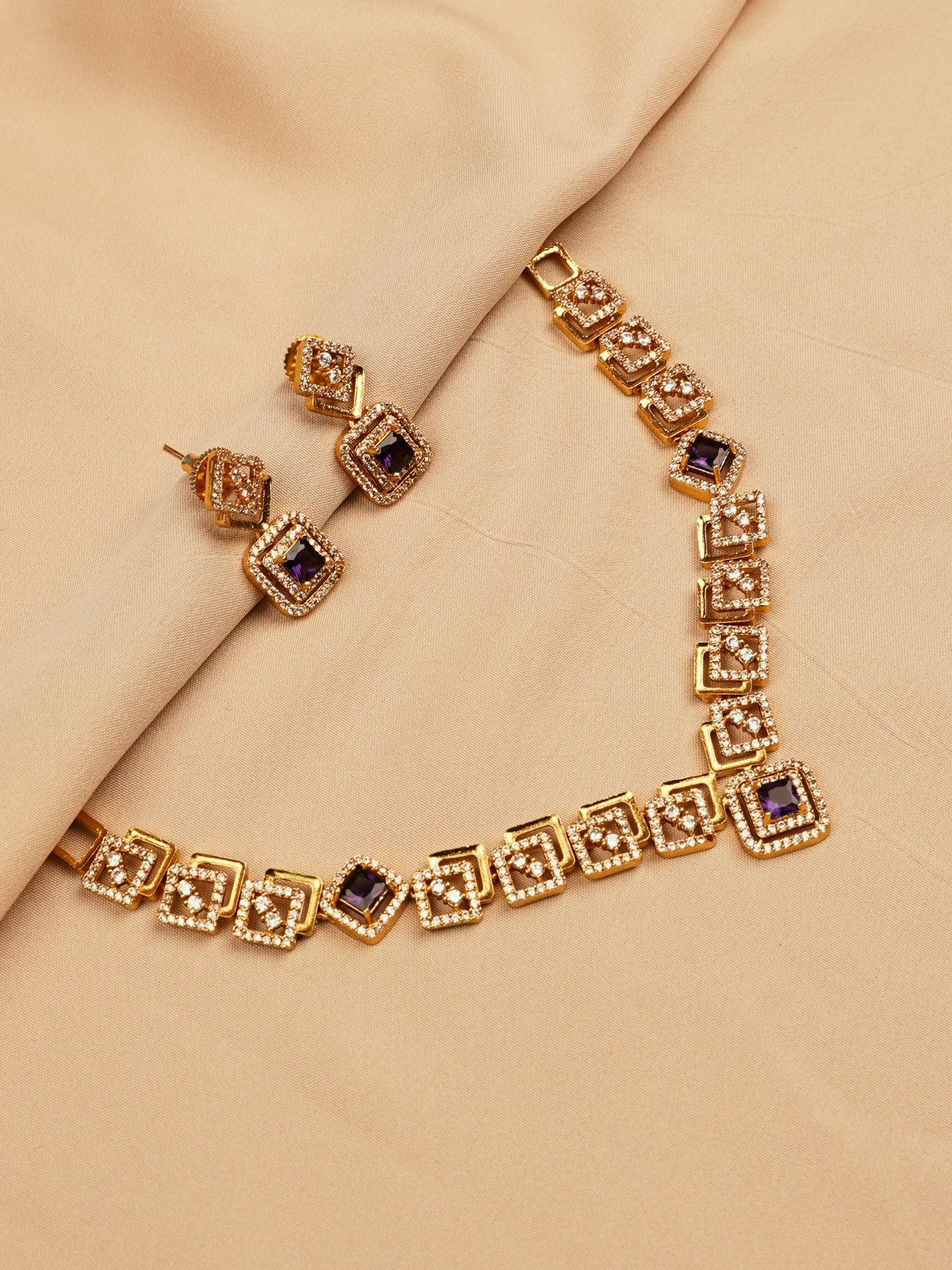 Aurelia Square Necklace Set