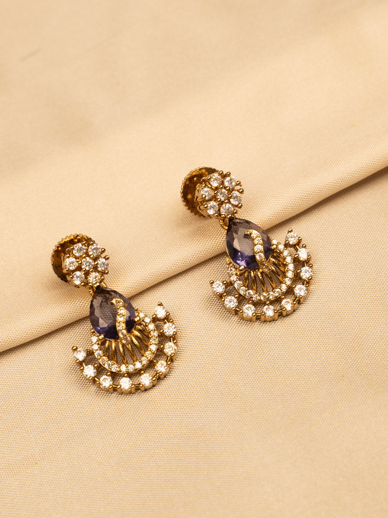 Elegant Purple Pendant Necklace – Stylish & Timeless KC596