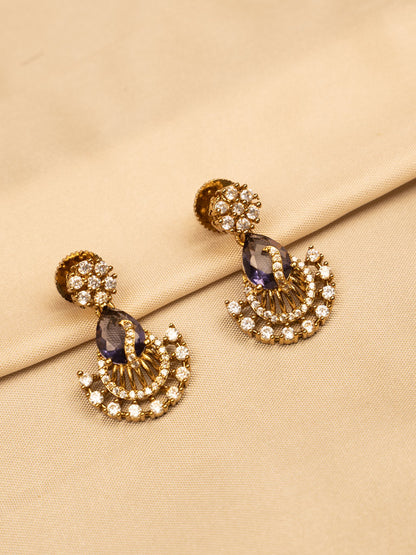Elegant Purple Pendant Necklace – Stylish & Timeless KC596