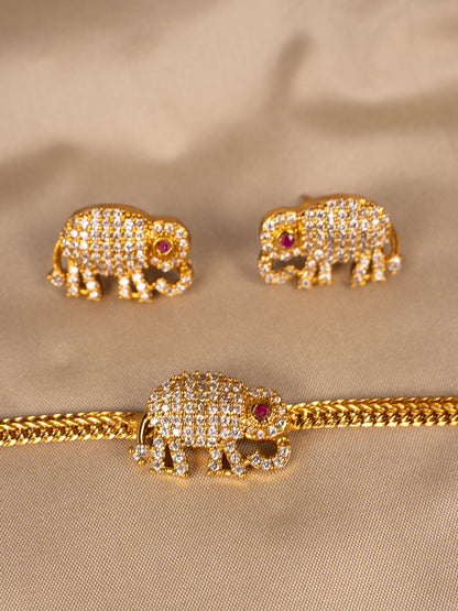 Elephant Pendant Necklace – Symbol of Strength & Wisdom KC589
