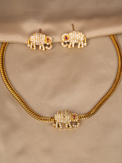 Elephant Pendant Necklace – Symbol of Strength & Wisdom KC589