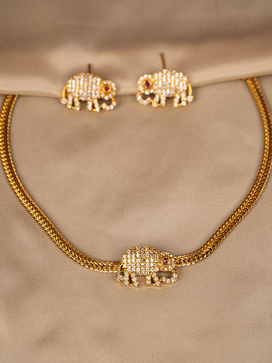 Elephant Pendant Necklace – Symbol of Strength & Wisdom KC589