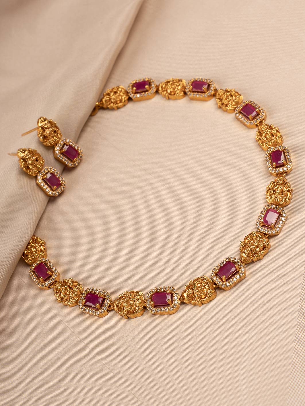 temple jewellery necklace set