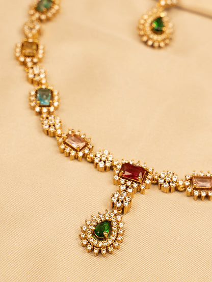 Stunning Multi-Colour Necklace – Vibrant, Elegant KC571
