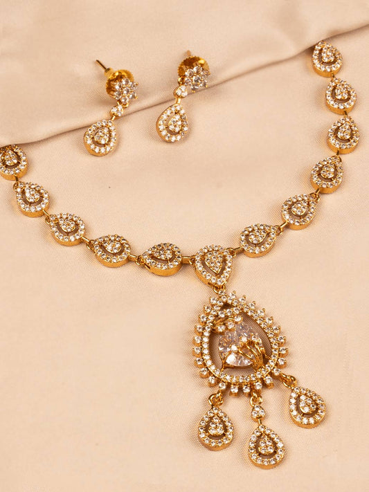 Elegant White Jewellery Necklace Set  KC320